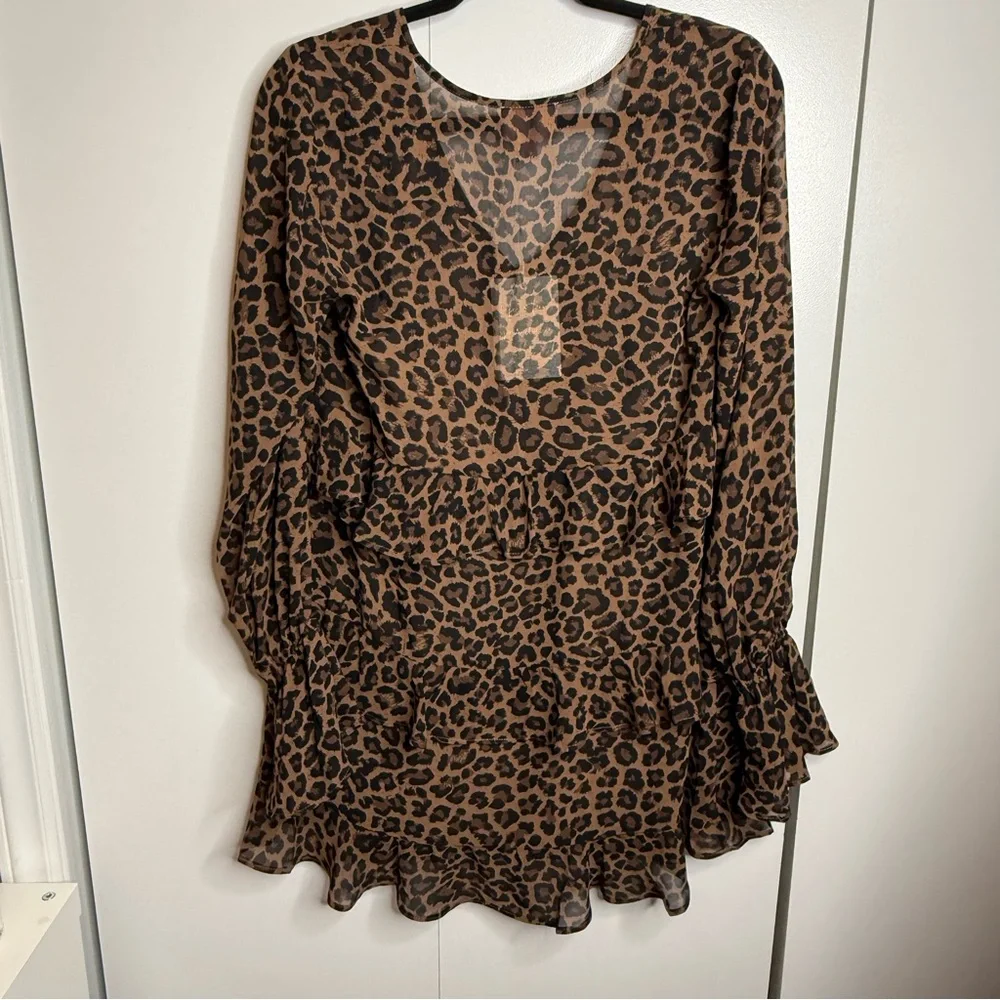Show Me Your Mumu Fleetwood Mini Dress Cheetah Leopard XS NWT - Picture 6 of 10